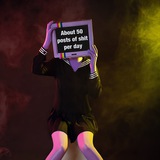 About 50 posts of trash per day